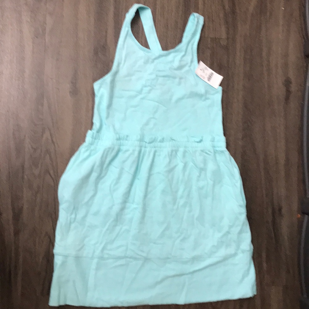 Crewcuts brilliant aqua summer dress